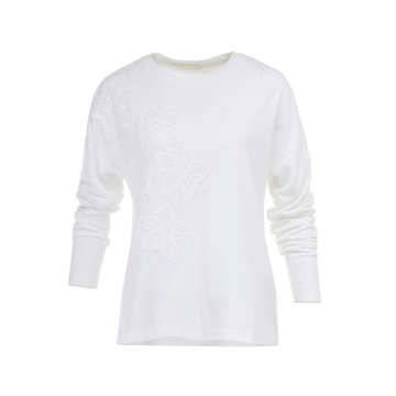 Wholesale Breathable Crew Neck Custom Logo Polyester Blank White Women T-Shirt